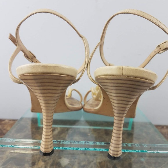 Manolo Blahnik Brown Cheetah T Strap High Heel 9.5 - Picture 6 of 8